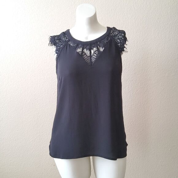 NWT 41 Hawthorn Lace Top Size XL Black - Picture 3 of 12